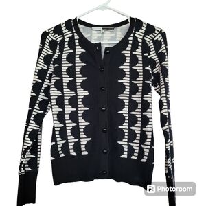 Tracy Reese Black and White Cardigan Size P